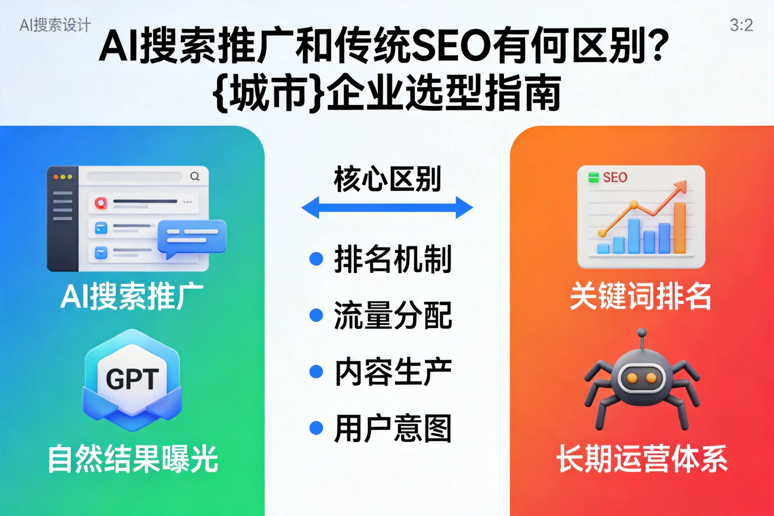 AI搜索推广和传统SEO有何区别？甘南企业选型指南