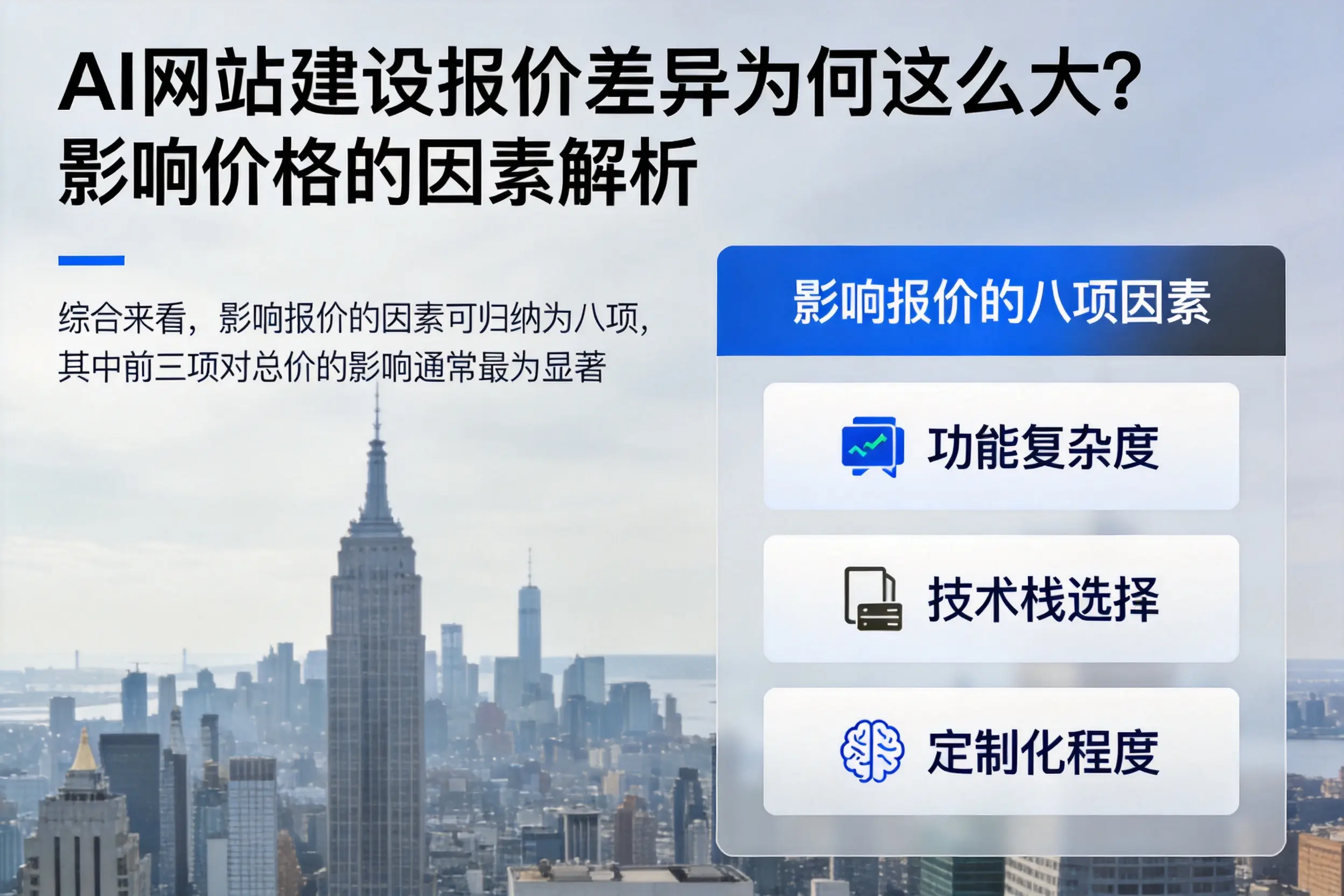 甘南AI网站建设报价差异为何这么大？影响价格的因素解析