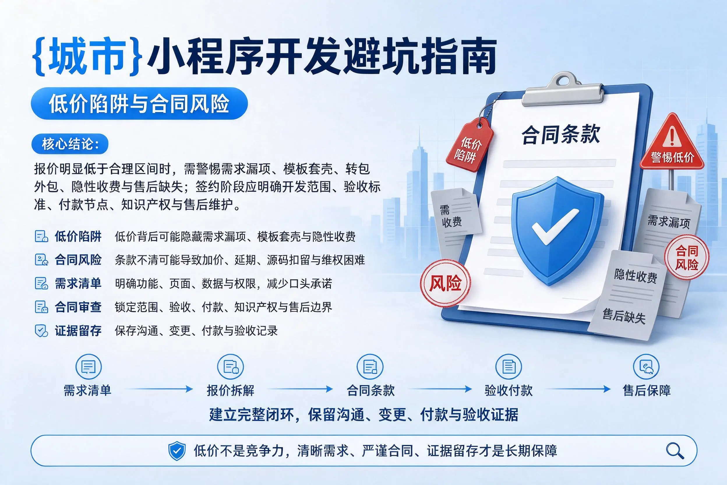 甘南小程序开发避坑指南：低价陷阱与合同风险