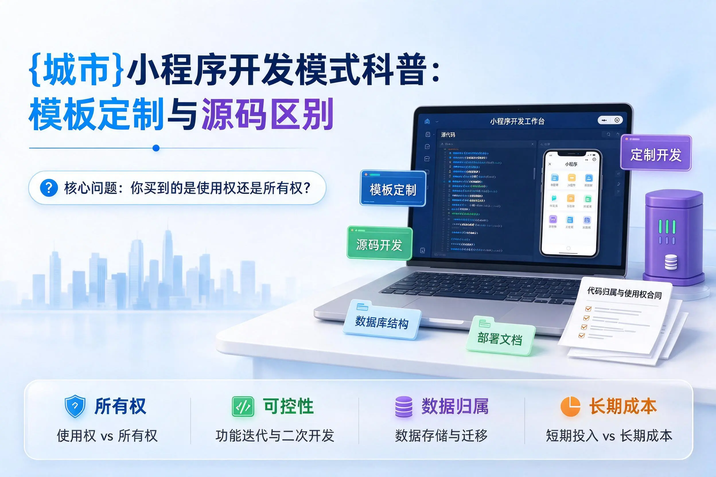甘南小程序开发模式科普：模板定制与源码区别