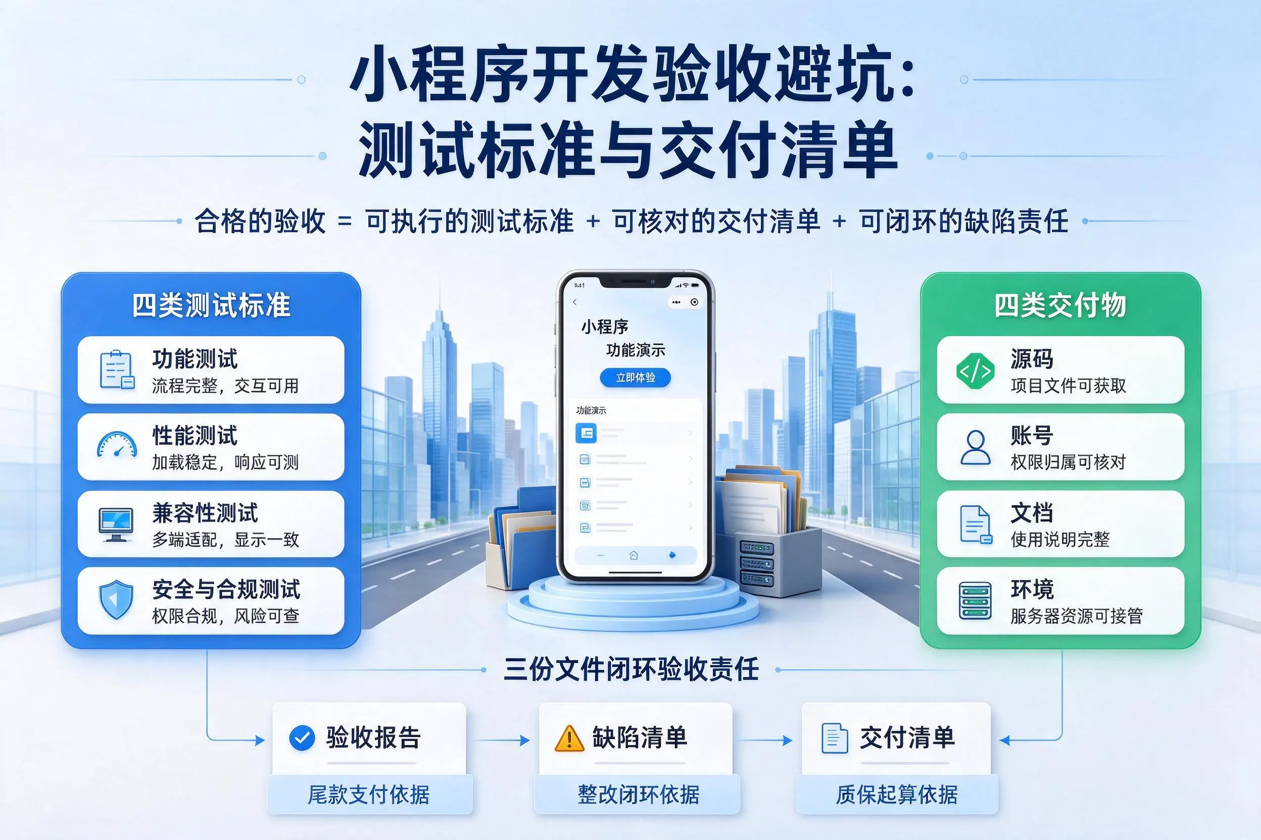 甘南小程序开发验收避坑：测试标准与交付清单