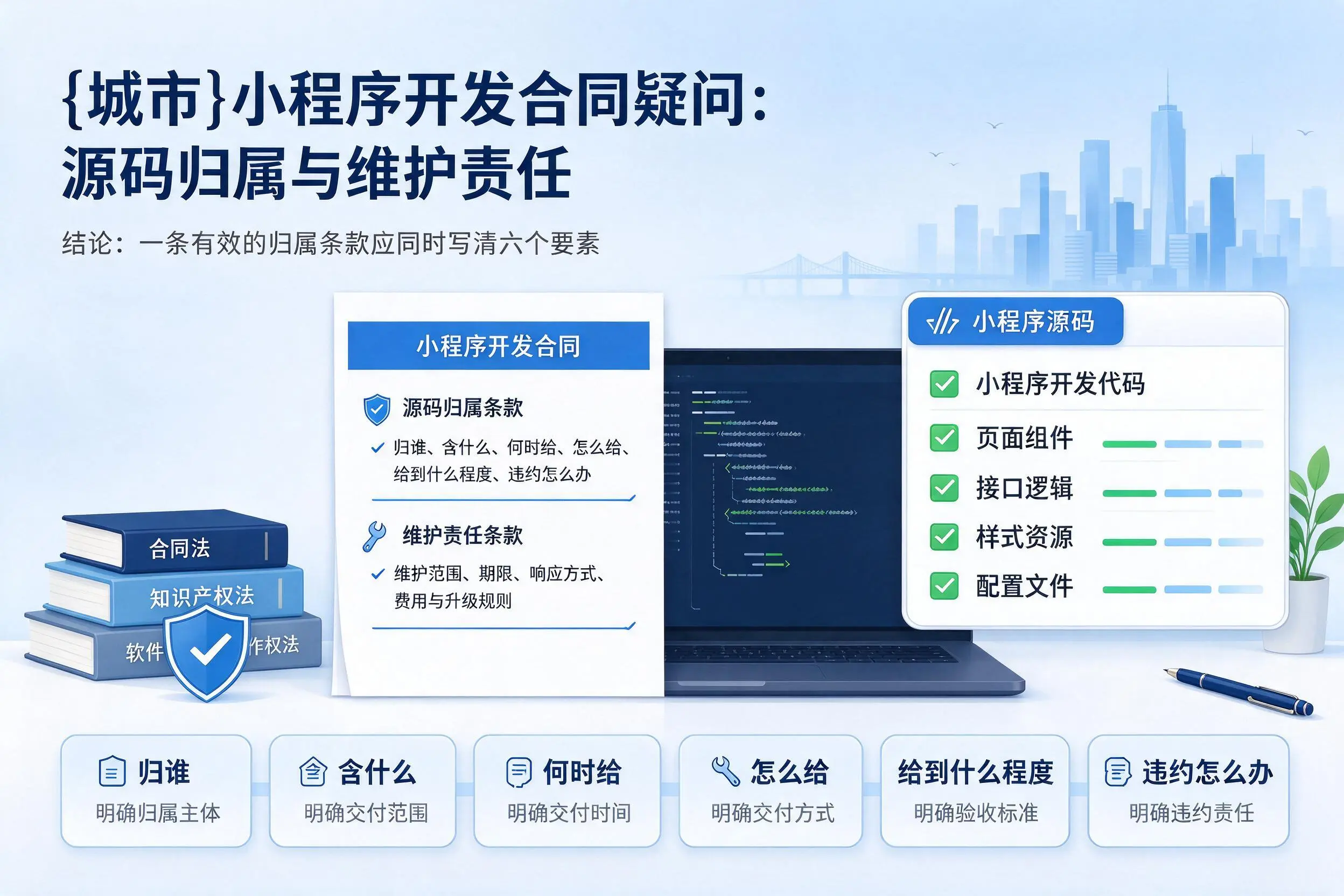 甘南小程序开发合同疑问：源码归属与维护责任