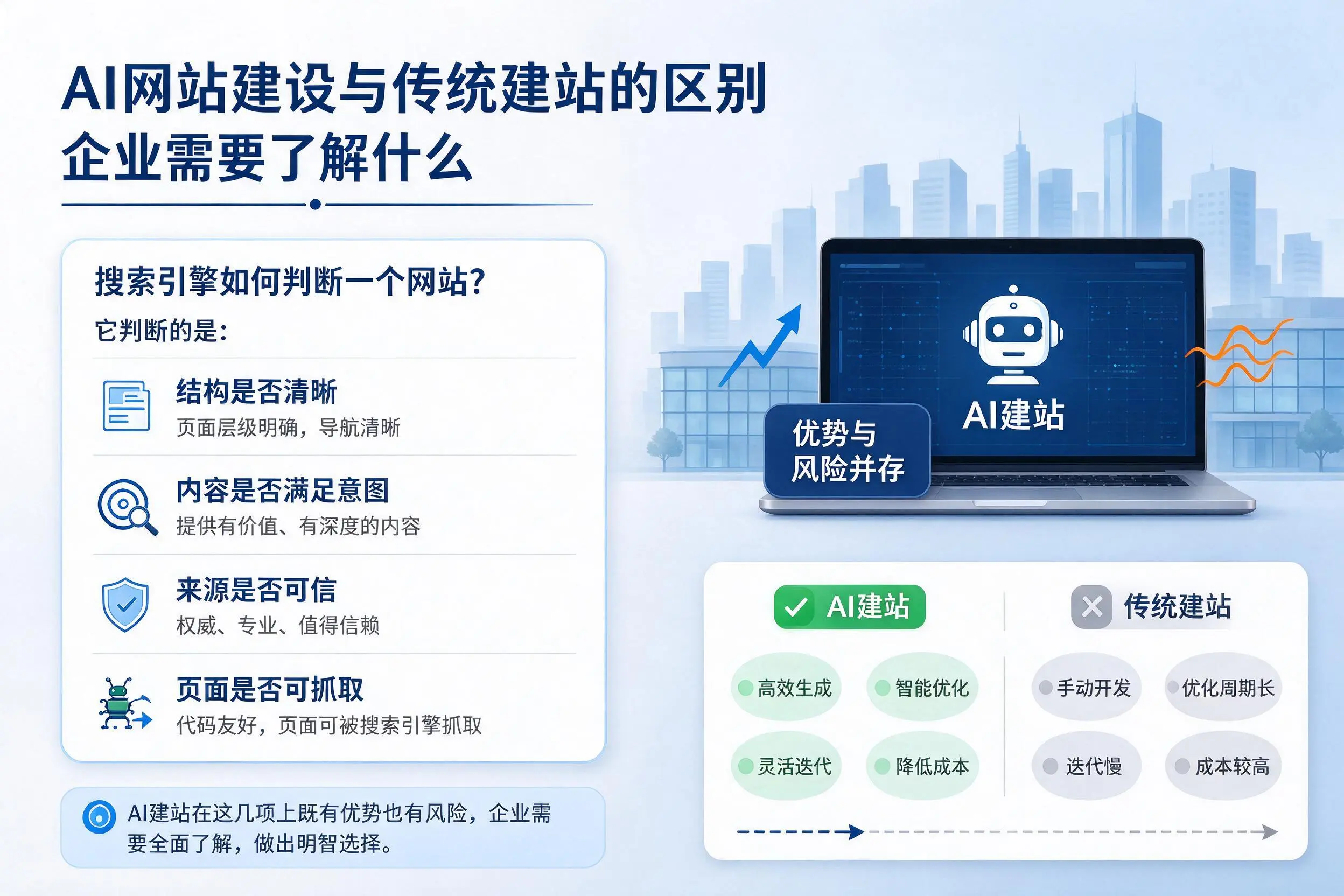 AI网站建设与传统建站的区别,甘南企业需要了解什么