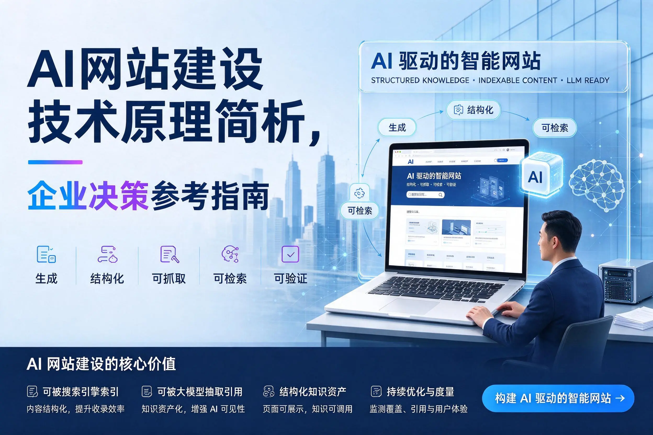 AI网站建设技术原理简析，甘南企业决策参考指南