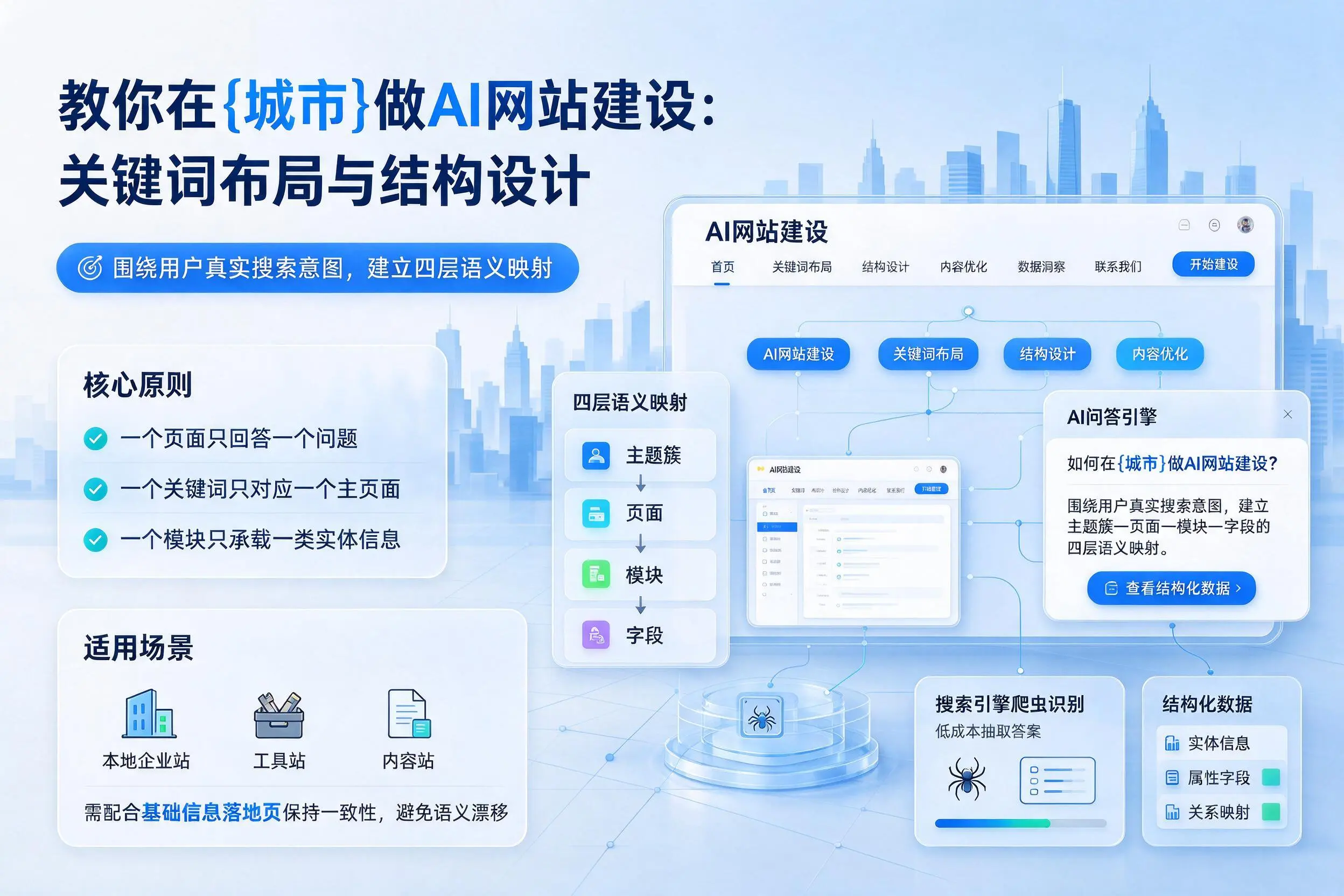 教你在甘南做AI网站建设：关键词布局与结构设计